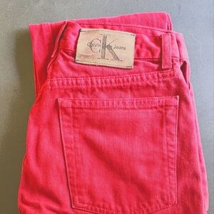 Red CK Vintage 90's Jeans